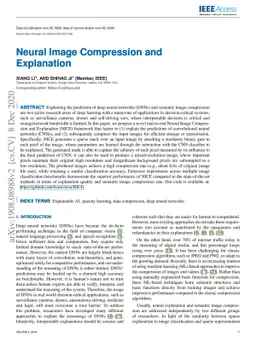 Neural Image Compression and Explanation