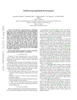 FaSTExt: Fast and Small Text Extractor