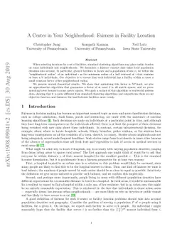 A Center in Your Neighborhood: Fairness in Facility Location