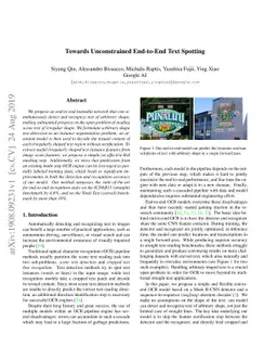 Towards Unconstrained End-to-End Text Spotting