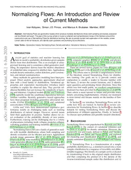 Normalizing Flows: An Introduction and Review of Current Methods