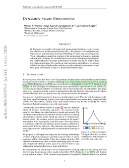 Dynamics-aware Embeddings