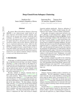Deep Closed-Form Subspace Clustering