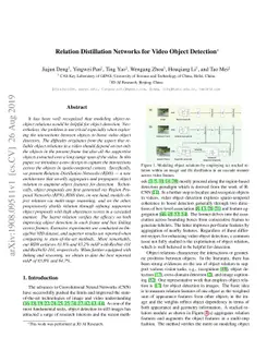 Relation Distillation Networks for Video Object Detection