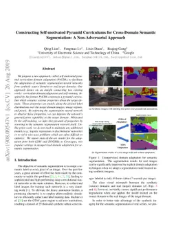 Constructing Self-motivated Pyramid Curriculums for Cross-Domain
  Semantic Segmentation: A Non-Adversarial Approach