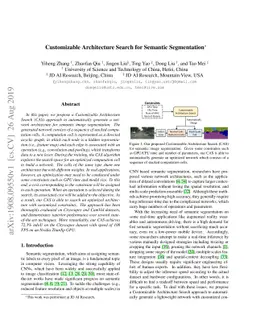 Customizable Architecture Search for Semantic Segmentation