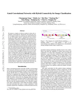Gated Convolutional Networks with Hybrid Connectivity for Image
  Classification