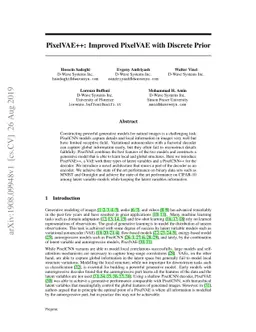 PixelVAE++: Improved PixelVAE with Discrete Prior