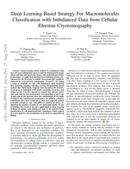 Deep Learning-Based Strategy for Macromolecules Classification with
  Imbalanced Data from Cellular Electron Cryotomography