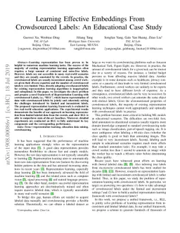Learning Effective Embeddings From Crowdsourced Labels: An Educational
  Case Study