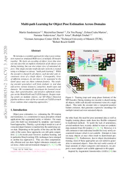 Multi-path Learning for Object Pose Estimation Across Domains