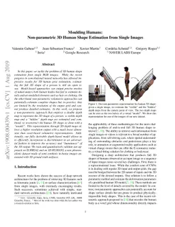 Moulding Humans: Non-parametric 3D Human Shape Estimation from Single
  Images