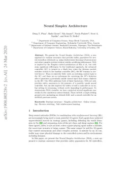 Neural Simplex Architecture