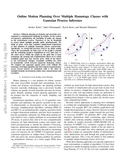 Online Motion Planning Over Multiple Homotopy Classes with Gaussian
  Process Inference