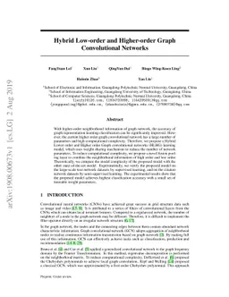 Hybrid Low-order and Higher-order Graph Convolutional Networks