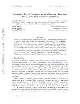 Integrating Spatial Configuration into Heatmap Regression Based CNNs for
  Landmark Localization
