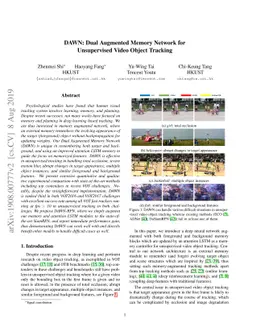 DAWN: Dual Augmented Memory Network for Unsupervised Video Object
  Tracking