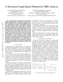 A Structural Graph-Based Method for MRI Analysis
