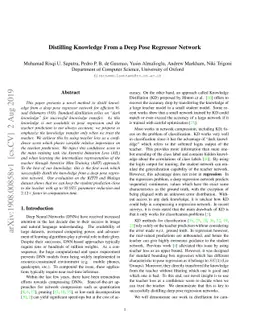 Distilling Knowledge From a Deep Pose Regressor Network