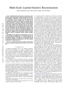 Multi-Scale Learned Iterative Reconstruction