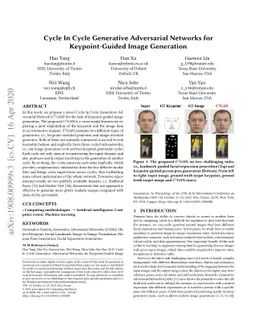 Cycle In Cycle Generative Adversarial Networks for Keypoint-Guided Image
  Generation