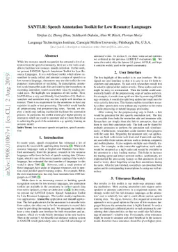 SANTLR: Speech Annotation Toolkit for Low Resource Languages