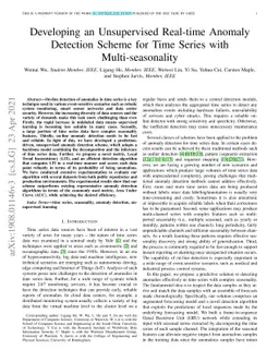 Developing an Unsupervised Real-time Anomaly Detection Scheme for Time
  Series with Multi-seasonality