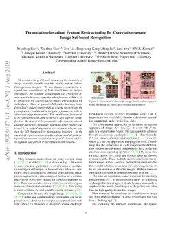 Permutation-invariant Feature Restructuring for Correlation-aware Image
  Set-based Recognition