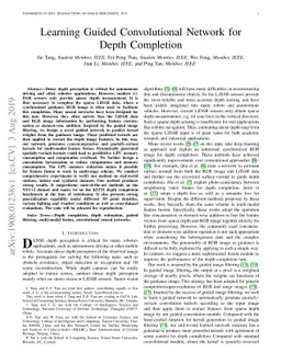 Learning Guided Convolutional Network for Depth Completion