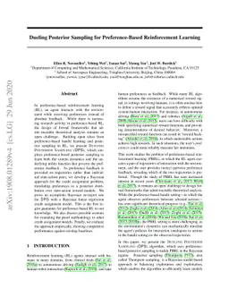 Dueling Posterior Sampling for Preference-Based Reinforcement Learning