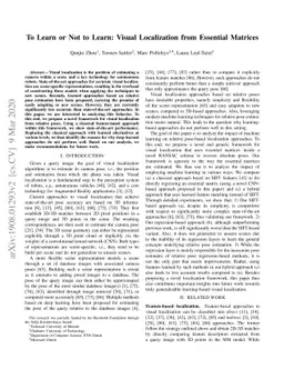To Learn or Not to Learn: Visual Localization from Essential Matrices