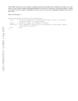 On Flying Backwards: Preventing Run-away of Small, Low-speed, Fixed-wing
  UAVs in Strong Winds