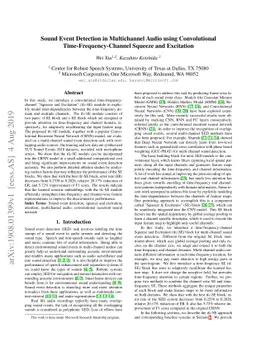 Sound Event Detection in Multichannel Audio using Convolutional
  Time-Frequency-Channel Squeeze and Excitation