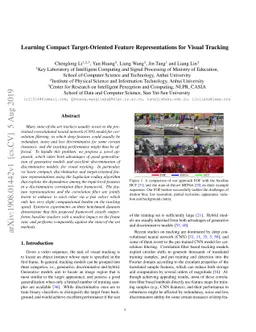 Learning Compact Target-Oriented Feature Representations for Visual
  Tracking