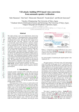 V2S attack: building DNN-based voice conversion from automatic speaker
  verification