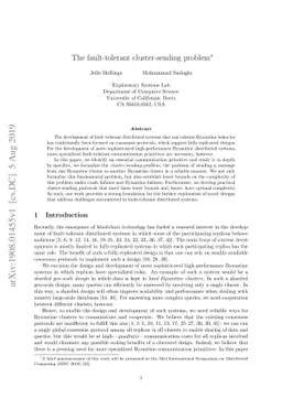 The fault-tolerant cluster-sending problem