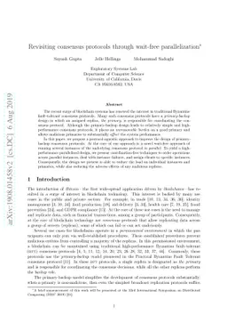 Revisiting consensus protocols through wait-free parallelization