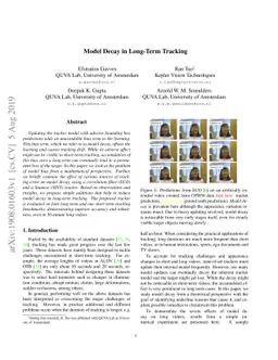 Model Decay in Long-Term Tracking