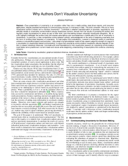 Why Authors Don't Visualize Uncertainty