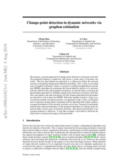 Change-point detection in dynamic networks via graphon estimation