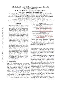 GEAR: Graph-based Evidence Aggregating and Reasoning for Fact
  Verification