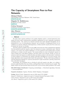 The Capacity of Smartphone Peer-to-Peer Networks