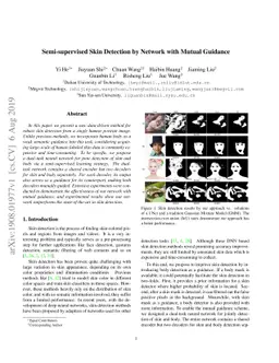 Semi-supervised Skin Detection by Network with Mutual Guidance