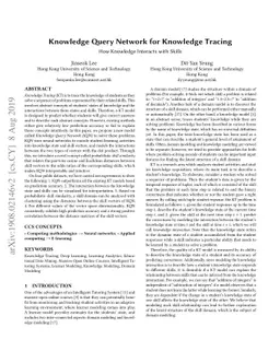 Knowledge Query Network: How Knowledge Interacts with Skills