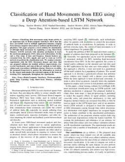 Classification of Hand Movements from EEG using a Deep Attention-based
  LSTM Network