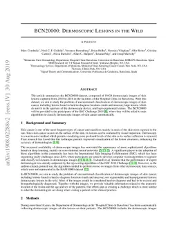 BCN20000: Dermoscopic Lesions in the Wild