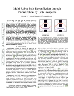 Multi-Robot Path Deconfliction through Prioritization by Path Prospects