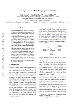 Ab Antiquo: Neural Proto-language Reconstruction