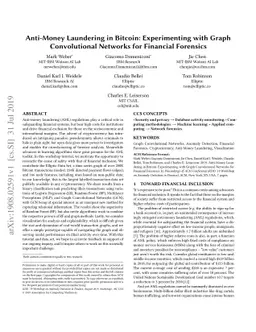 Anti-Money Laundering in Bitcoin: Experimenting with Graph Convolutional
  Networks for Financial Forensics