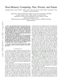 Near-Memory Computing: Past, Present, and Future